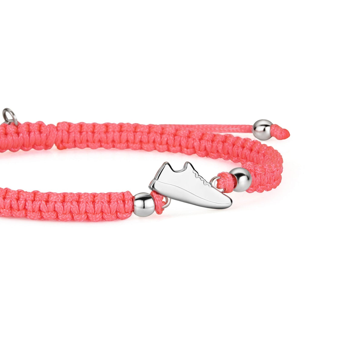 Pink Running Bracelet - Silver
